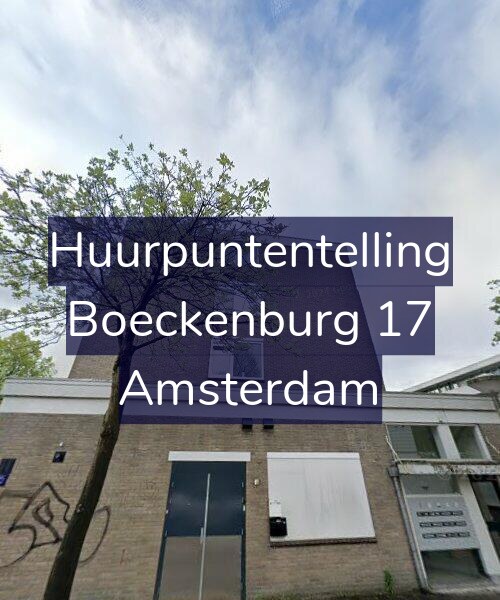 Foto gevel Huurpuntentelling voor Boeckenburg 17, Amsterdam