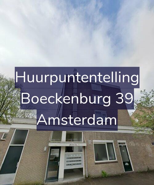 Foto gevel Huurpuntentelling voor Boeckenburg 39, Amsterdam