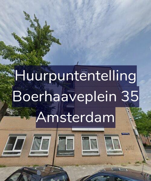 Foto gevel Huurpuntentelling voor Boerhaaveplein 35, Amsterdam