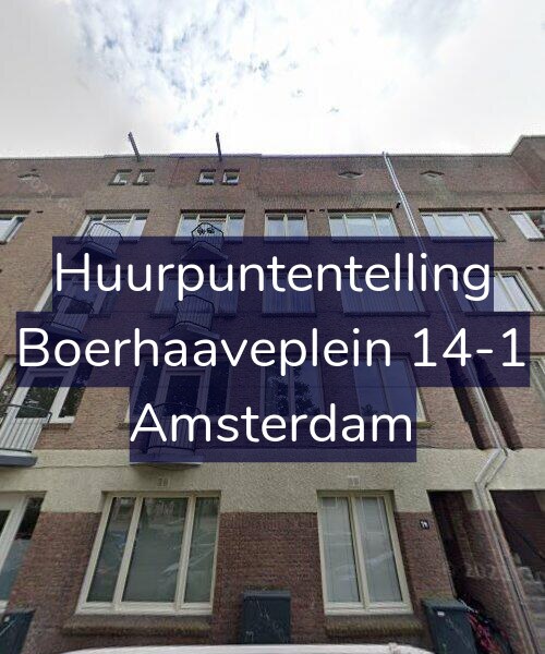 Foto gevel Huurpuntentelling voor Boerhaaveplein 14-1, Amsterdam