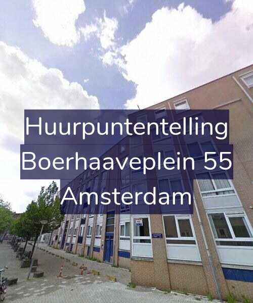 Foto gevel Huurpuntentelling voor Boerhaaveplein 55, Amsterdam