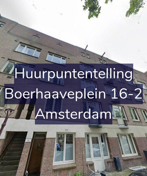 Foto gevel Huurpuntentelling voor Boerhaaveplein 16-2, Amsterdam