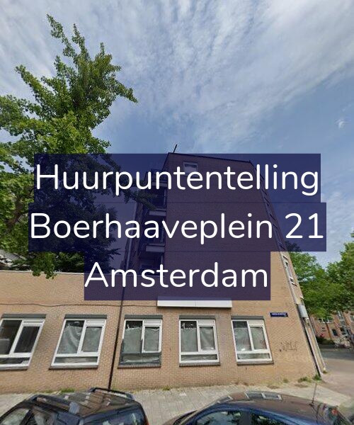 Foto gevel Huurpuntentelling voor Boerhaaveplein 21, Amsterdam