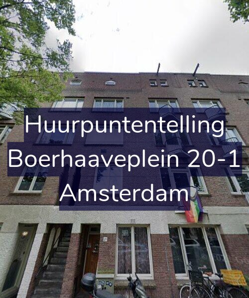 Foto gevel Huurpuntentelling voor Boerhaaveplein 20-1, Amsterdam