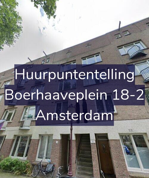 Foto gevel Huurpuntentelling voor Boerhaaveplein 18-2, Amsterdam