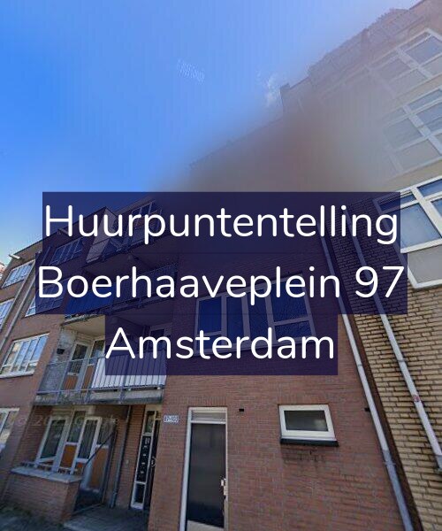 Foto gevel Huurpuntentelling voor Boerhaaveplein 97, Amsterdam