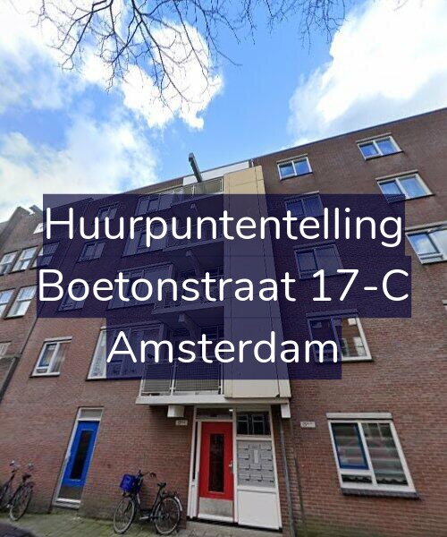 Foto gevel Huurpuntentelling voor Boetonstraat 17-C, Amsterdam