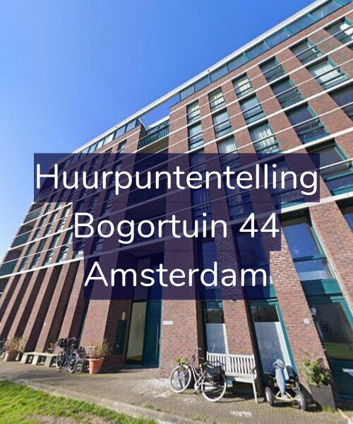 Foto gevel Huurpuntentelling voor Bogortuin 44, Amsterdam