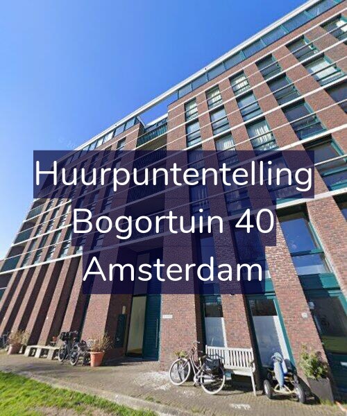 Foto gevel Huurpuntentelling voor Bogortuin 40, Amsterdam