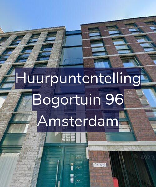 Foto gevel Huurpuntentelling voor Bogortuin 96, Amsterdam
