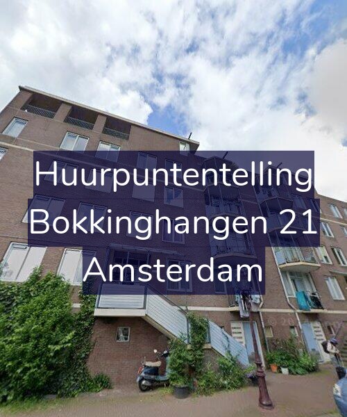 Foto gevel Huurpuntentelling voor Bokkinghangen 21, Amsterdam