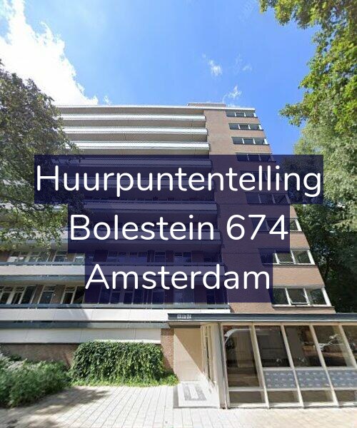 Foto gevel Huurpuntentelling voor Bolestein 674, Amsterdam
