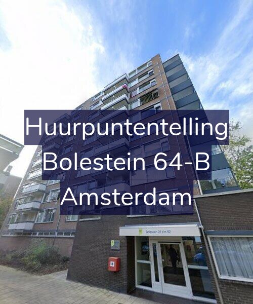 Foto gevel Huurpuntentelling voor Bolestein 64-B, Amsterdam