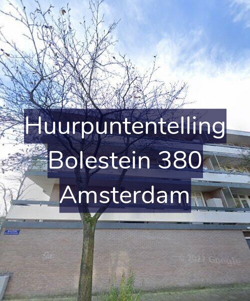 Foto gevel Huurpuntentelling voor Bolestein 380, Amsterdam