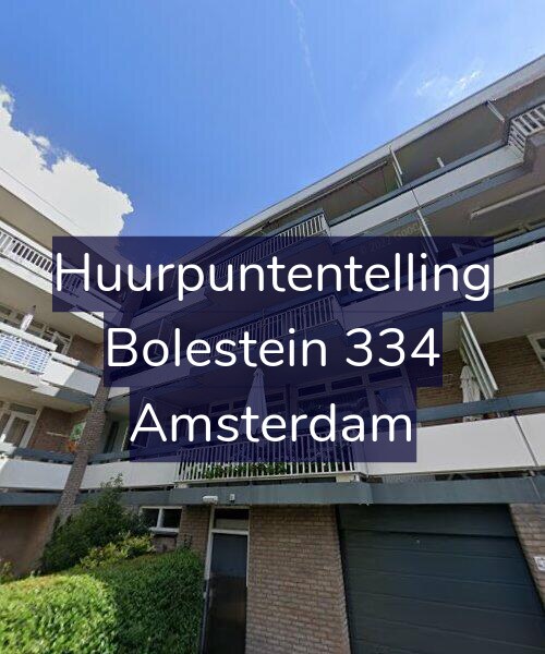 Foto gevel Huurpuntentelling voor Bolestein 334, Amsterdam