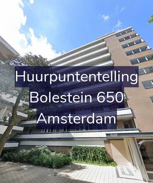 Foto gevel Huurpuntentelling voor Bolestein 650, Amsterdam