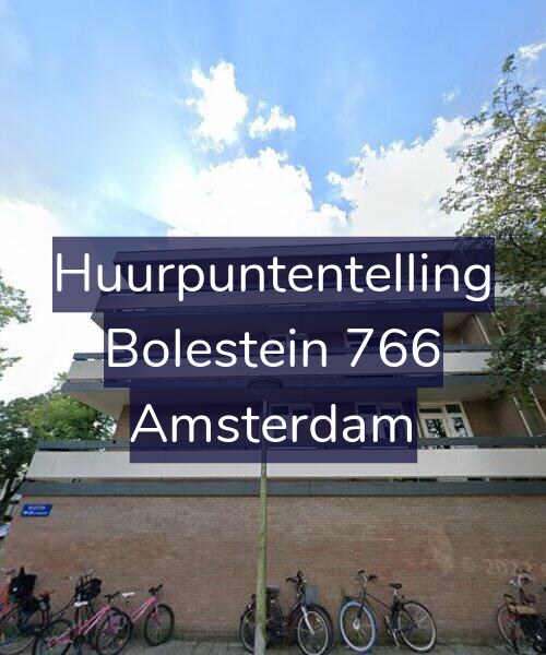 Foto gevel Huurpuntentelling voor Bolestein 766, Amsterdam