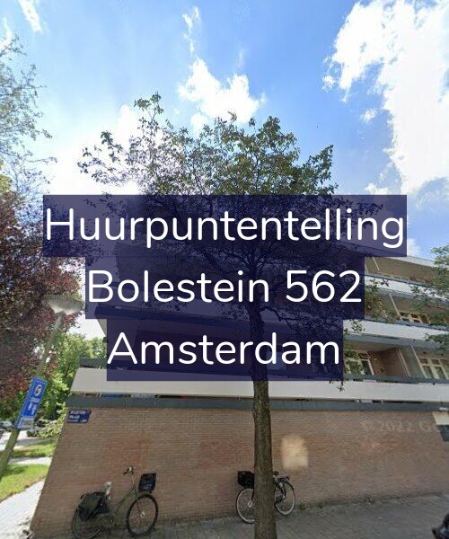 Foto gevel Huurpuntentelling voor Bolestein 562, Amsterdam