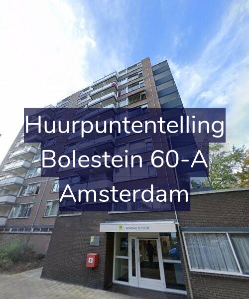 Foto gevel Huurpuntentelling voor Bolestein 60-A, Amsterdam