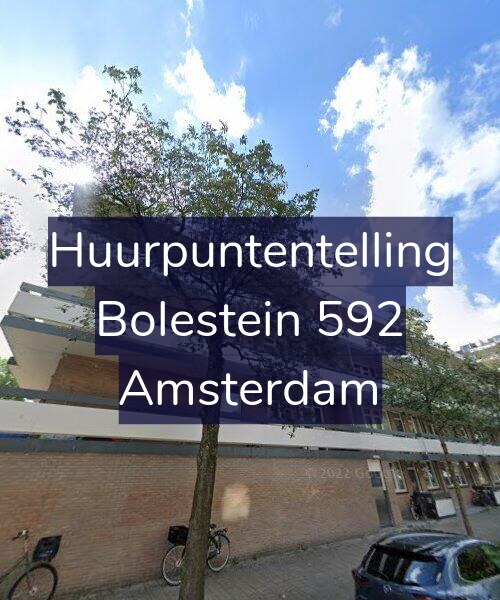 Foto gevel Huurpuntentelling voor Bolestein 592, Amsterdam