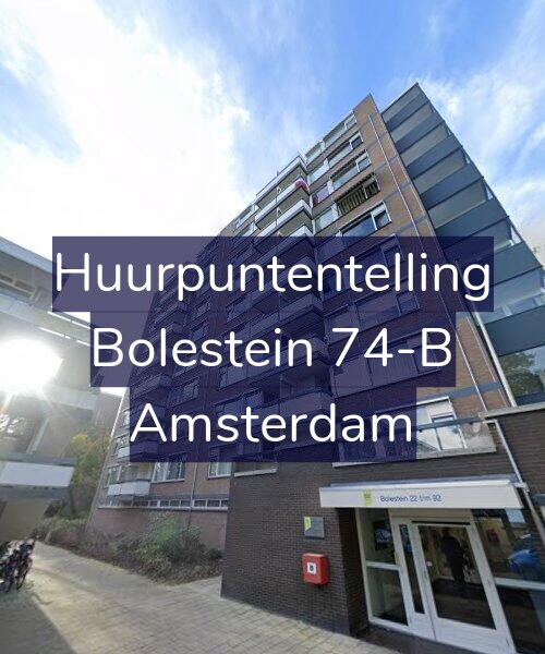 Foto gevel Huurpuntentelling voor Bolestein 74-B, Amsterdam