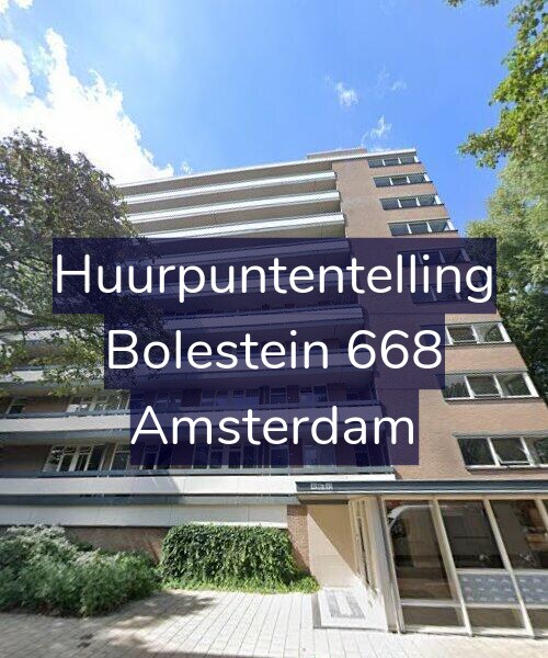 Foto gevel Huurpuntentelling voor Bolestein 668, Amsterdam