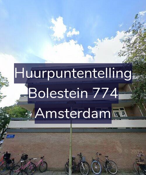 Foto gevel Huurpuntentelling voor Bolestein 774, Amsterdam
