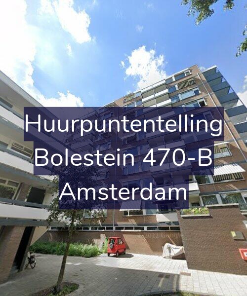 Foto gevel Huurpuntentelling voor Bolestein 470-B, Amsterdam