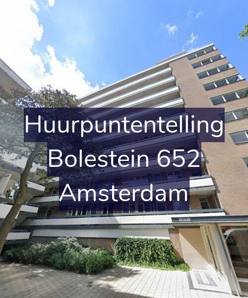 Foto gevel Huurpuntentelling voor Bolestein 652, Amsterdam