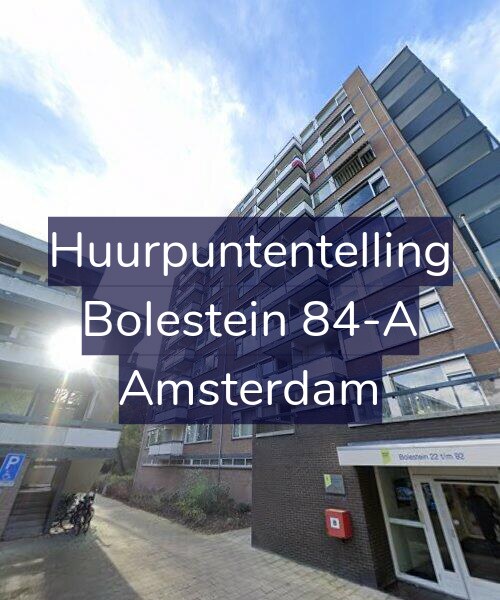 Foto gevel Huurpuntentelling voor Bolestein 84-A, Amsterdam