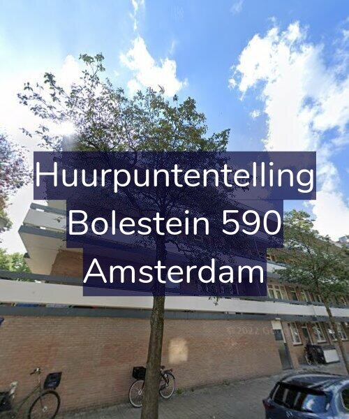 Foto gevel Huurpuntentelling voor Bolestein 590, Amsterdam