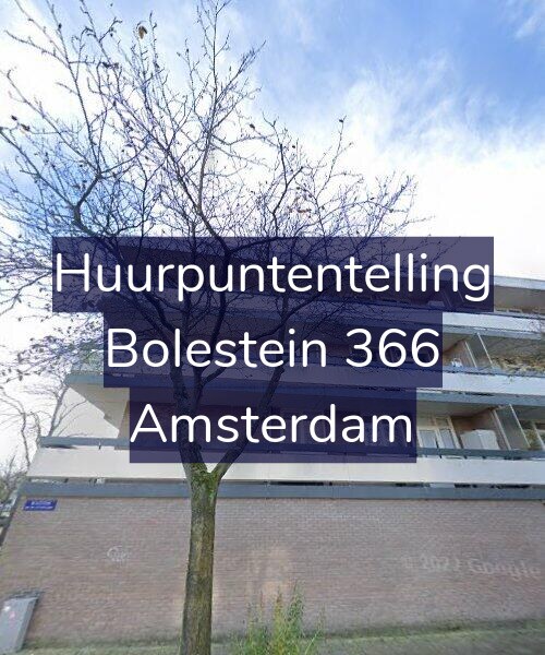 Foto gevel Huurpuntentelling voor Bolestein 366, Amsterdam