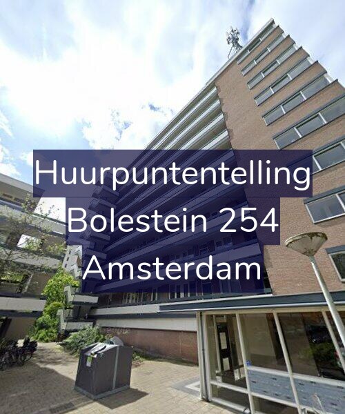 Foto gevel Huurpuntentelling voor Bolestein 254, Amsterdam