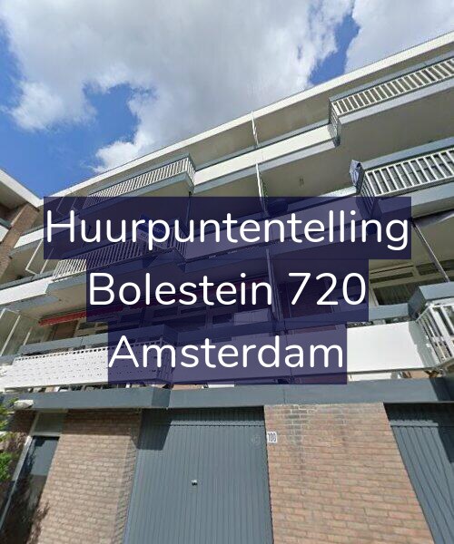 Foto gevel Huurpuntentelling voor Bolestein 720, Amsterdam