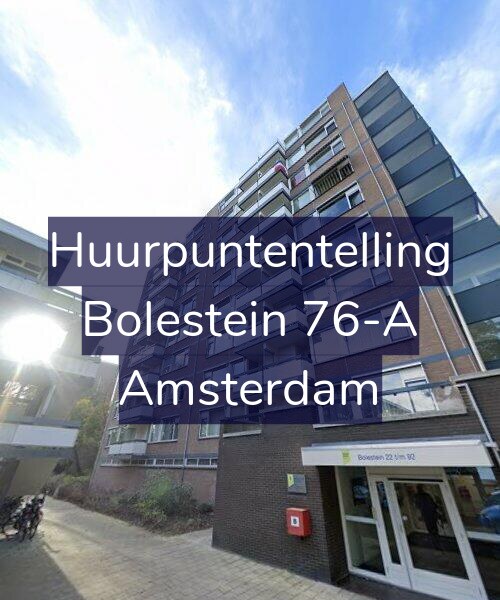 Foto gevel Huurpuntentelling voor Bolestein 76-A, Amsterdam