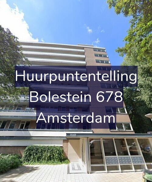 Foto gevel Huurpuntentelling voor Bolestein 678, Amsterdam