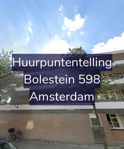 Foto gevel Huurpuntentelling voor Bolestein 598, Amsterdam