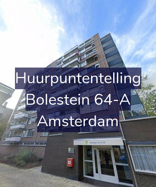 Foto gevel Huurpuntentelling voor Bolestein 64-A, Amsterdam