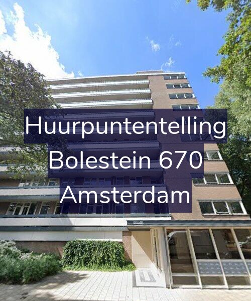 Foto gevel Huurpuntentelling voor Bolestein 670, Amsterdam