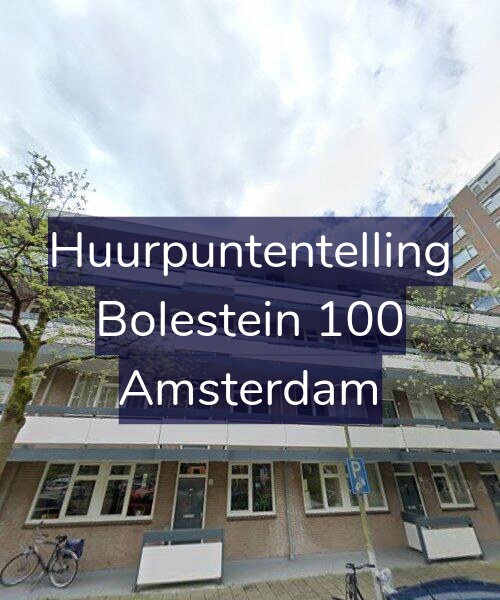 Foto gevel Huurpuntentelling voor Bolestein 100, Amsterdam