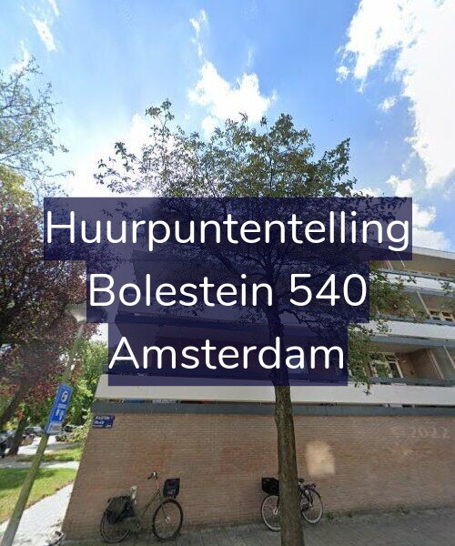 Foto gevel Huurpuntentelling voor Bolestein 540, Amsterdam