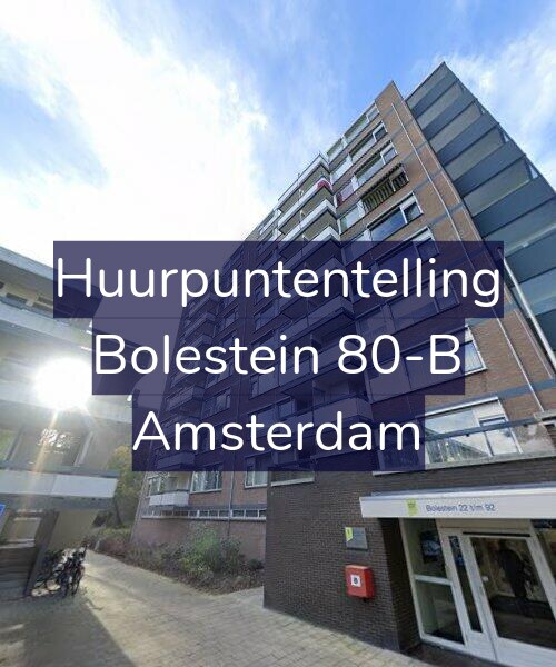 Foto gevel Huurpuntentelling voor Bolestein 80-B, Amsterdam