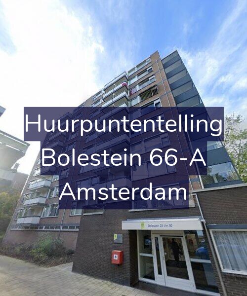 Foto gevel Huurpuntentelling voor Bolestein 66-A, Amsterdam
