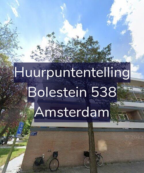 Foto gevel Huurpuntentelling voor Bolestein 538, Amsterdam