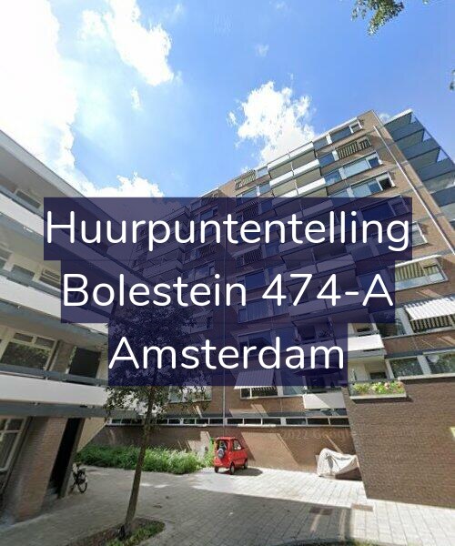 Foto gevel Huurpuntentelling voor Bolestein 474-A, Amsterdam