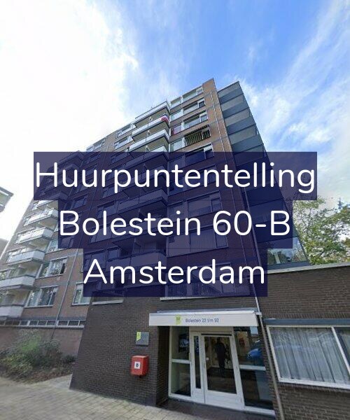 Foto gevel Huurpuntentelling voor Bolestein 60-B, Amsterdam