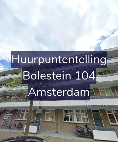 Foto gevel Huurpuntentelling voor Bolestein 104, Amsterdam