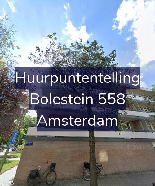 Foto gevel Huurpuntentelling voor Bolestein 558, Amsterdam