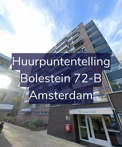 Foto gevel Huurpuntentelling voor Bolestein 72-B, Amsterdam