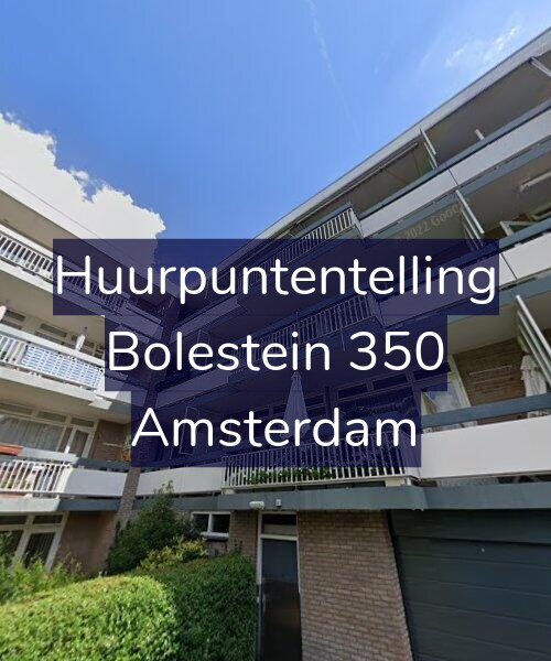 Foto gevel Huurpuntentelling voor Bolestein 350, Amsterdam